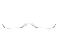 Pare-chocs Grille Pour Je&ep Pour Compass 2017-2024 Phare Antibrouillard Avant Décoration Cadre Autocollants Calandre Pare-chocs Extérieur(Chrome)