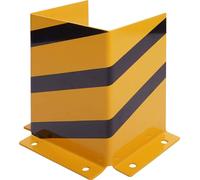 Pare-chocs HWC-J50, protection d'angle, avec ancrage métallique en forme de U 40x30x25cm jaune-noir