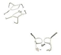 Pare-Chocs Moto Pare-chocs de protection de moteur de moto Convient pour BMW F800GS, F700GS, F650GS 2008-2017 2018 Pare carters pour(Upper Lower Silver)