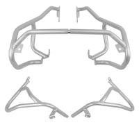 Pare-Chocs pour G310GS pour G310R 2022 2023 Supérieure Inférieure Moteur Garde Crash Bar Cadre Protection Pare-Chocs Réservoir Carburant Protecteur Autoroute Crash Bars(Sliver Up and Lo)