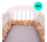 Pare-Chocs Protecteur Pour Lit De Bébé De 4m,Oreiller,Coussin,Tresse,Noeud,Décor De Chambre - Type 4m #O