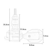 Pare-Chocs Protection Anti Chute Moto pour Kawasaki ZH2 2019-2024 De Cadre Et Carénage Bouclier(Red)
