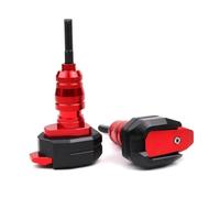 Pare-Chocs Protection Couverture Carénage Curseur Cadre Protection Contre Chutes Moto pour Kawasaki pour Z900 pour Z900rs pour Z 900 pour 900rs 2017-2023 Coussin(Rouge)