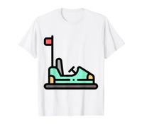 Pare-Chocs Voiture Carnaval Parc d'attractions Ride Dodgem T-Shirt Graphique avec Valeur, Homme, Blanc, S