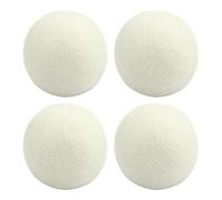 Pare de séchage en laine - boules de blanchisserie de 4 pièces pour sèche-linge, boule d'assouplissant en tissu rond, boule d'adoucissant en tissu naturel réutilisable multifonctionnel, For
