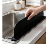Pare-éclaboussures en silicone pour évier de cuisine, bloque-éclaboussures pour bac d'évier, barrière d'eau pour comptoir, bloque-eau pour évier de laboratoire, bac à légumes, lave-vaisselle, restaura