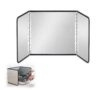 Pare-éclaboussures Pliable en Acier Inoxydable, Protection Anti-éclaboussures pour cuisinière, Pliable, Plusieurs Tailles (70 x 80 x 50 cm)