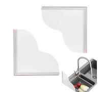 Pare-éclaboussures pour douche - Double barrière pour baignoire anti-fuite - Accessoires de salle de bain imperméables amovibles autocollants pour sécurité domestique hôtel