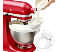 Pare-Éclaboussures pour KitchenAid, Bouclier de Versement en Silicone pour Bols de Robot Pâtissier, Compatible avec Bols de 4,5-6 QT en Acier Inoxydable, Verre et Céramique, Accessoire de Cuisine