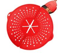 Pare-éclaboussures pour poêle | Couvercle Pliable en Silicone Résistant à la Chaleur | Écran Rotatif Anti-Graisse pour Cuisson | pour Poêle, Cuisson, Mijotage, Bouillon, Vapeur, Maison,