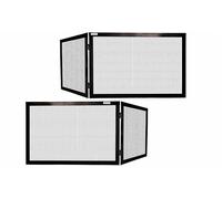 Pare-étincelles d’Angle Réversible pour Cheminée 70×50×50 - Modèle Dolomite en Fer Forgé - Grille de Protection Sécurité Pare-feu Élégante Contre Étincelles et Feu