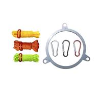 Pare-feu De Poêle - Équipement De Camping en Acier Inoxydable, Anneau De Cheminée Coupe-Vent, Accessoire D'extérieur Portable, Inclus | Pare-feu De Poêle en Acier Inoxydable, pour Pelouse,