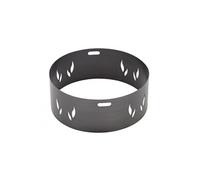 Pare-feu droit pour brasero en acier-Ø 80cm-Acier naturel---Acier naturel