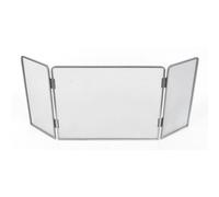 Pare feu en acier peint gris foncé 3 volets 100x60cm EDDY