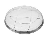 Pare-feu en Acier pour Foyer Extérieur Rond Couvercle Maille Dense | Protection le Vent sans Outil, Adapté aux Foyers en Bois Carrés et Ronds, pour Patios et Campings