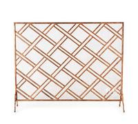 Pare-feu/Pare-étincelles Noyau de cheminée européenne Écran en fer forgé Cheminée décorative Cloison de chauffage verticale Cheminée réelle Barrière coupe-feu Pare-étincelles de cheminée (Couleur :