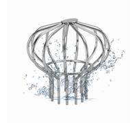 Pare-feuilles pour canaux de Gronde, acier inoxydable, grille de drainage d'eau de pluie, protection anti-feuilles, pour gouttières, pour toit, jardin, terre (tuyau 75)