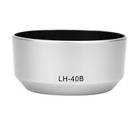 Pare- LH-40B, Abat-Jour Portable en Plastique Noir pour Objectif M.ZUIKO Ed 12-40mm F2.8(Argent)