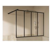 Pare muret au style industriel - Noir mat - 120 x 100 cm - ZONIVRA