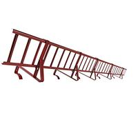 Pare-Neige Complet, Longueur 3,00 m, Arrêt de neige pour toit, Hauteur de Grille 15 et 20 cm (20 cm, Rouge Marron)