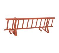 Pare-neige de toit - 100 cm - Rouge - En acier revêtu par pulvérisation - Butée de neige pour toit de maison - Grille de neige pour mois d'hiver - Protection contre la neige