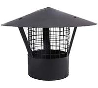 Pare-Oiseaux pour Capot de cheminée, en Acier Inoxydable 304, Capuchon Noir pour Tuyau de fumée, Dessus d'aération, extrémité du Tube d'échappement, Chapeau de Pluie et de Neige, Protection