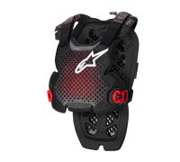 Alpinestars A-1, protection de la poitrine Niveau 1 XXL Gris Foncé/Noir/Rouge Gris Foncé/Noir/Rouge