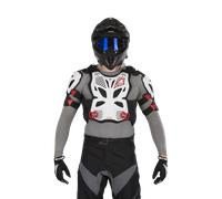 §Pare-pierres Alpinestars A-10 Blanc-Noir-Rouge§
