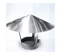 Pare-pluie de cheminée galvanisé tous temps, pour cheminées de foyer, couvre-conduit de cheminée, pare-pluie de toiture, chapeau de cheminée conique galvanisé, étanche, diamètre 10 cm / 3,94 po