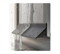 Pare-pluie for fenêtre coulissante résistante aux intempéries - Bande pare-eau extérieure, panneau déflecteur extérieur, protection contre les infiltrations de pluie(2.2x39.4")