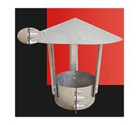 Pare-pluie galvanisé, couvre-conduit de cheminée, compatible avec tous types de combustibles, protection contre la pluie et la neige, protection contre le vent et la pluie, dimensions personnalisabl