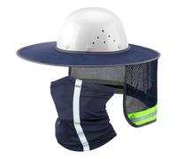Pare-Pour Casque De Chantier avec tour de cou à bande réfléchissante haute