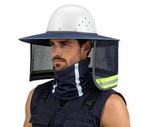 Pare-Pour Casque De Chantier avec tour de cou à bande réfléchissante haute