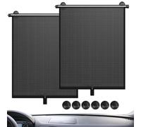 Pare-pour Voiture - Lot de 2 Stores enrouleurs occultants Anti-,Store Enrouleur pour Vitre Latérale | pour Hommes Femmes Adultes Passagers Ados Famille SUV Berline Pick-up