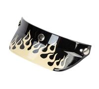 Pare Rétro Visière Casque PP Incurvée pour Casques Trois Boutons Pression Femme