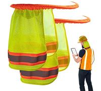 Pare-Sole pour Chapeau Rigide - Chapeau de Protection Solaire, Chapeau de Protection UV | Protection du Cou par Pare-Sole pour Chapeau Dur, Protection Solaire pour Le Cou, 2 pièces avec Attaches é