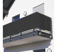 Pare-soleil 100 % pour balcon, véranda, terrasse et arrière-cour 90 x 700 cm. Solution parfaite pour l'ombre extérieure résistante aux intempéries et