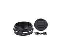 Pare-soleil 49mm + bague d'adaptation + capuchon pour kit d'accessoires de photographie Fujifilm X100 X100S