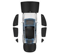 Pare-Soleil 8 pièces pour Tesla Model Y(2020-2024), Couverture de sphère privée pour Pare-Brise et Lunette arrière, Pare-Soleil, Accessoires isolés thermiquement Model Y