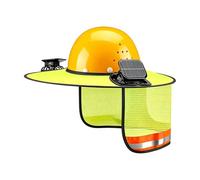 Pare-soleil à bord complet équipé de 2 ventilateurs solaires amovibles et d'un cache-cou réglable