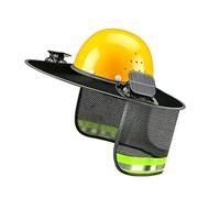 Pare-soleil à bord complet équipé de 2 ventilateurs solaires amovibles et d'un cache-cou réglable
