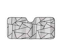 Pare-Soleil accordéon Polygonal Universel for Pare-Brise de Voiture AD0221A-40, 1 Paquet, 63" x 28,5"