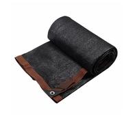 Pare-soleil anti-UV à 98 % pour terrasse - Toile d'ombrage rectangulaire pour extérieur, 2 à 10 m de large, 2 à 20 m de long, auvent noir avec sangle et corde, idéal pour la protection de l'intimité