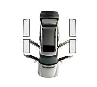 Pare-Soleil Antireflet Pare-Soleil pour Pare-Brise fenêtre, pour VW, pour Transporter, pour Caravelle, pour Multivan Doubleback T6 SWB 2016-2022 Rideau Fenêtre Voiture(Rear sunshades SWB)