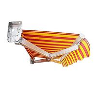 Pare-soleil articulé 200 x 150 cm - Support mural - Angle réglable - Protection UV - Étanche - Rétractable - En aluminium - Pour terrasse, balcon, jardin