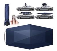 Pare-soleil automatique rétractable pour voiture avec télécommande, protection 360° résistant aux intempéries pour abri de véhicule extérieur