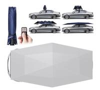 Pare-soleil automatique rétractable pour voiture avec télécommande, protection 360° résistant aux intempéries pour abri de véhicule extérieur
