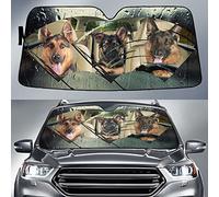 Pare-Soleil Avant Imperméable Pare Soleil Voiture Intérieur La Protection Pare-Soleils Intérieur Universelle pour Camion Vus Été Chiens Conduisant Une Voiture sous La Pluie L