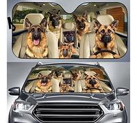 Pare-Soleil Avant Imperméable Protecteur De Pare-Brise Intérieur La Protection Pare-Soleils Intérieur Universelle pour Été Camion Vus Conduite Familiale avec Un Chien M