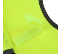 Pare-soleil avec bande réfléchissante pour chapeaux de sécurité améliorant la protection du cou et la visibilité dans les espaces de travail en plein air (jaune fluo)